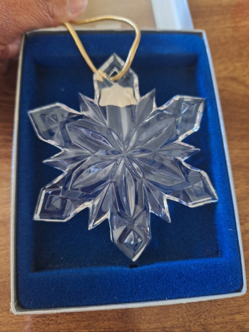 VTG Crystal Snowflake Tree Ornament